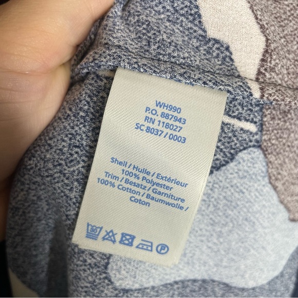 Boden | Easy Notch Floral Shift Dress 3/4 Sleeve Navy Size 8 Long - Picture 8 of 8